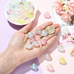 42Pcs 7 Colors Transparent Acrylic Beads&nbsp;MACR-YW0004-68