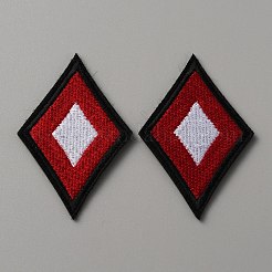 Playing Card Theme Embroidered Polyester Cloth Patches&nbsp;PATC-WH0001-106B