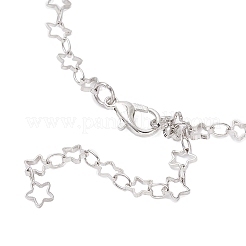 Brass Star Link Chain Bracelets&nbsp;BJEW-JB12643
