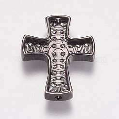 Brass Micro Pave Cubic Zirconia Beads&nbsp;ZIRC-E143-28B