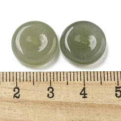 天然ネフライト翡翠/和田翡翠ドーナツチャーム  14x5mm  穴：1.2mm&nbsp;G-H036-07