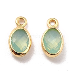 Eco-Friendly Brass with Glass Pendants&nbsp;KK-K268-01L