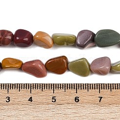 天然アラシャン瑪瑙ビーズ連売り  ナゲット  タンブルストーン  8~13x8~10x3~8mm  穴：1mm  約49~50個/連  15.55~15.75''（39.5~40センチメートル）&nbsp;X-G-Q060-E19-02