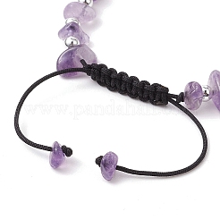 Natural Amethyst Braided Bead Bracelets for Women&nbsp;BJEW-JB11107-04
