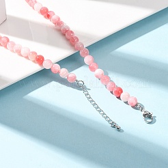 6MM Dyed Natural Green Jade Round Beaded Necklaces&nbsp;GG-CBAA808-04P-B