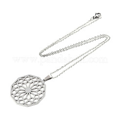 Non-Tarnish 201 Stainless Steel Pendant Necklaces&nbsp;NJEW-S105-JN605-45-1