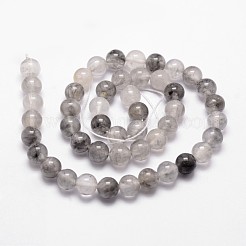Natural Cloudy Quartz Beads Strands&nbsp;G-G735-37-8mm