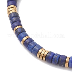 2Pcs Natural Howlite & Lapis Lazuli Beads Stretch Bracelets for Women&nbsp;BJEW-JB13214