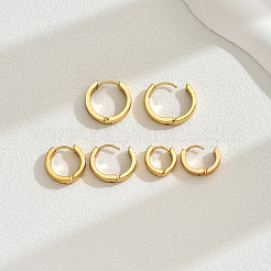 3 Pairs Vintage Smooth Brass Hoop Earring Sets&nbsp;MK3125-2