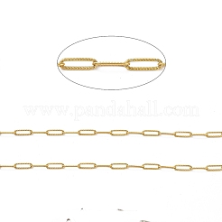 Brass & Stainless Steel Paperclip Chains&nbsp;CHS-XCP0001-05