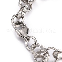 Tarnish Resistant 304 Stainless Steel Rolo Chain Bracelets&nbsp;BJEW-Z011-05P