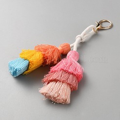 Polyester Pendant Decorations&nbsp;KEYC-WH20816-004G