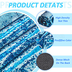 PVC Reversible Sequin Fabric&nbsp;DIY-WH0430-543C
