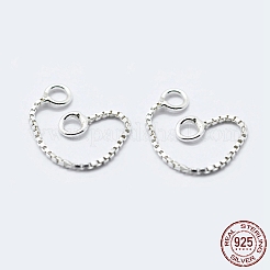 スターリングシルバーベネチアンチェーン925個  銀  30x0.65mm  穴：1mm&nbsp;STER-K171-10S