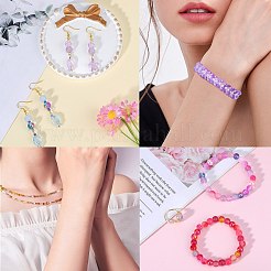 ガラスビーズ  ラウンド＆ヒトデ＆フィッシュ＆ロンデル  混合スタイル  パールピンク  2.5~14x2.5~13.5x2~8.5mm  穴：1~1.4mm  約200~300個/袋  2袋/箱&nbsp;GLAA-SZ0001-94B