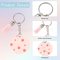 DIY Blank Double-sided Heat Transfer Aluminium Pendant Keychain Making Kits&nbsp;DIY-SP0005-26E