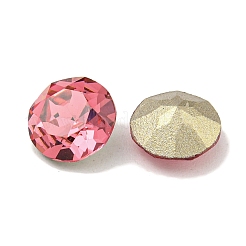 ガラスラインストーンカボション  フラットバック＆バックメッキ  多面カット  ダイヤモンド  ローズ  8x4mm&nbsp;RGLA-L029-13A-209