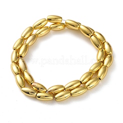Electroplated Synthetic Magnetic Hematite Beads Strands&nbsp;G-Q1009-E02-6x12mm