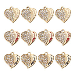 12Pcs 3 Colors Alloy Rhinestone Pendants&nbsp;FIND-TA0010-31