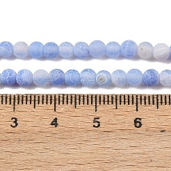 Natural Crackle Agate Beads Strands&nbsp;G-G055-4mm-7