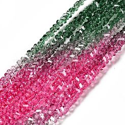Transparent Glass Bead Strands&nbsp;GLAA-H023-02J
