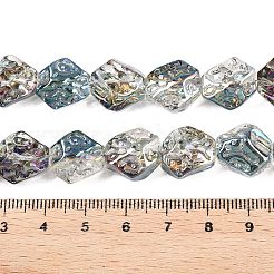 Electroplate Glass Beads Strands&nbsp;EGLA-N012-08S