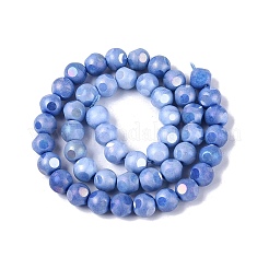 Ombre Effect Dyed Electroplate Opaque Glass Beads Strands&nbsp;LS-EGLA-Q130-01A-04