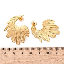 304 Stainless Steel Stud Earrings for Women&nbsp;EJEW-K306-11G