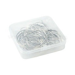 32Pcs 4 Styles Iron Huggie Hoop Earring Findings&nbsp;IFIN-FS0001-49B