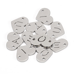 10Pcs 5 Styles 304 Stainless Steel Links&nbsp;STAS-TA0002-76