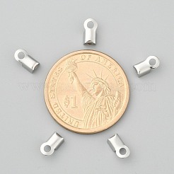 Tarnish Resistant 304 Stainless Steel Fold Over Crimp Cord Ends&nbsp;STAS-M009-01A