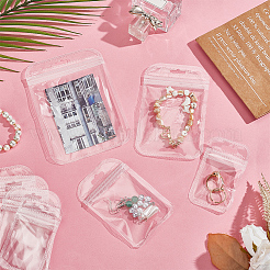 160Pcs 4 Styles Transparent Plastic Resealable Packaging Bags&nbsp;OPP-BC0001-12