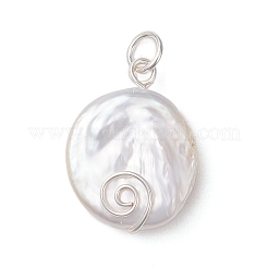 Natural Keshi Pearl Pendants&nbsp;PALLOY-JF04810-02