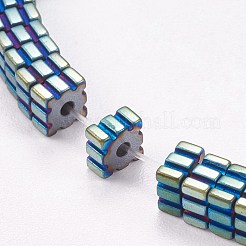 Electroplated Non-magnetic Synthetic Hematite Beads Strands&nbsp;G-P367-D