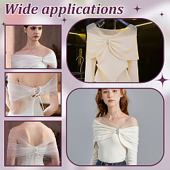 1Pc Detachable Tulle Polyester Shawls&nbsp;AJEW-GA0008-20C