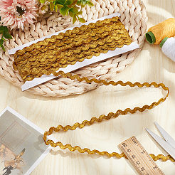 15 Yards Polyester Wavy Fringe Trim Ribbon&nbsp;SRIB-WH0011-207A