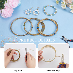 3 Bundles 3 Size Brass Craft Wire Sets&nbsp;CWIR-BC0001-41