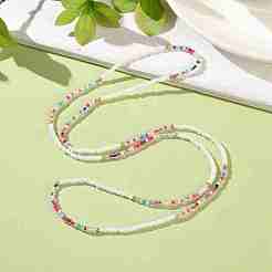 Glass Seed Beaded Elastic Waist Bead Chains&nbsp;NJEW-C00021
