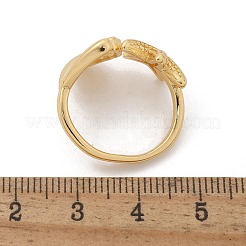 Brass Cuff Rings&nbsp;RJEW-U041-25G