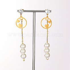 Sweet Tassel 201 Stainless Steel Stud Earrings&nbsp;SA4259-1