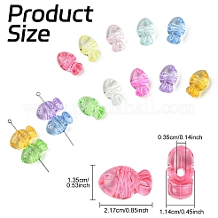 50Pcs Transparent Acrylic Beads&nbsp;TACR-YW0003-16