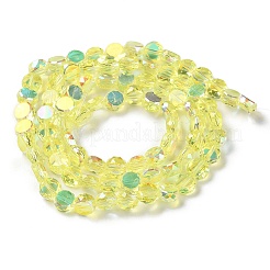 Transparent Electroplate Glass Beads Strands&nbsp;GLAA-Q099-D01-07