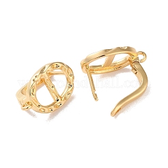 Brass Hoop Earrings Findings&nbsp;KK-B105-04G