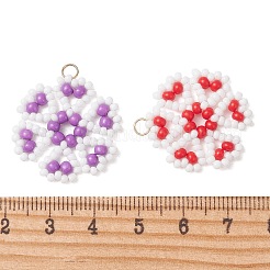 Glass Seed Beads Pendants&nbsp;PALLOY-MZ01331