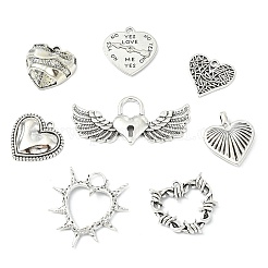 40Pcs 8 Styles Tibetan Style Alloy Pendants&nbsp;FIND-CJ0005-94
