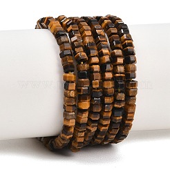 Natural Tiger Eye Beads Strands&nbsp;G-G345-C15-2x4mm