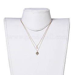 Brass Tiered Necklaces&nbsp;NJEW-JN02384-02