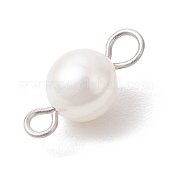 Natural Cultured Freshwater Pearl Two Sides Polished Connector Charms&nbsp;PALLOY-JF04041-02