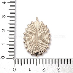 304ステンレスペンダント  エナメル  月と星のチャームが付いたオーバル  ゴールドカラー  ブラック  28.5x19x3mm  穴：1.4mm&nbsp;STAS-F306-12G-04