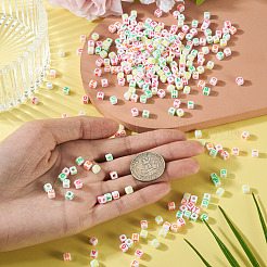 1332Pcs 4 Colors Opaque Acrylic Beads&nbsp;OACR-TA0014-42